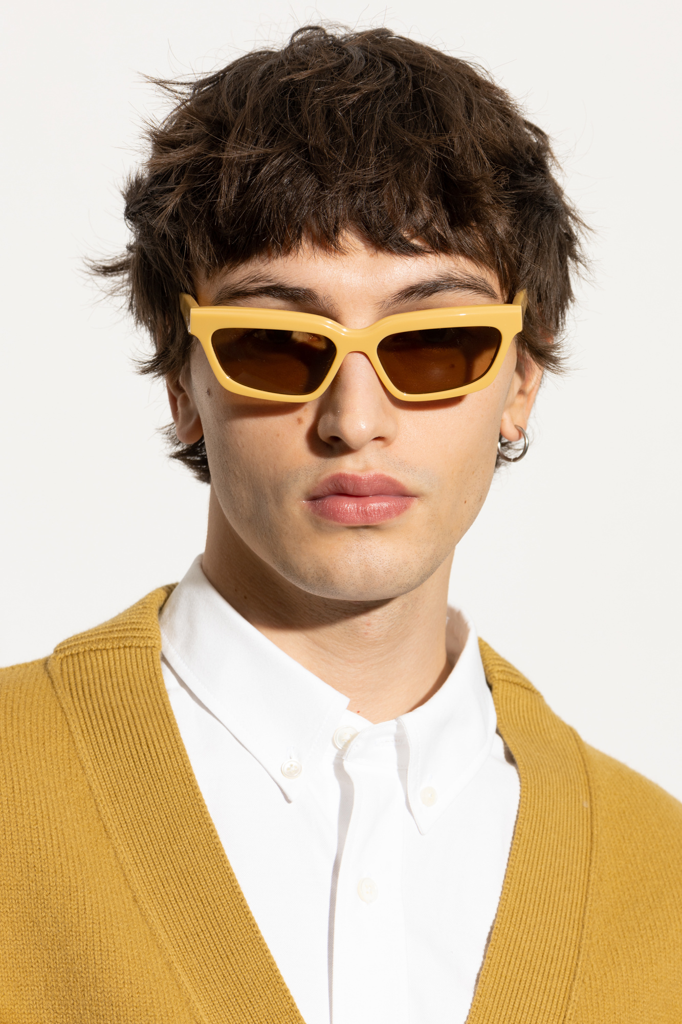 【関税&送料込】JACQUEMUS Sunglasses Yellow Jacquemus Azzuro Sunglasses | Yellow | FARFETCH